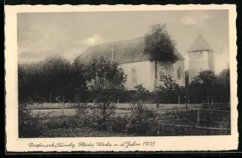 AK Dorfmark /Lüneburger Heide, Kirche aus dem Jahre 1705