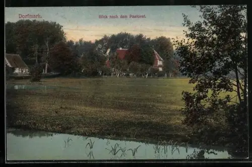 AK Dorfmark, Blick nach dem Pastorat