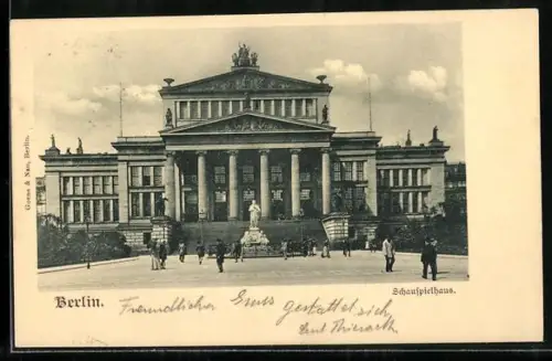 AK Berlin, Schauspielhaus, Gendarmenmarkt