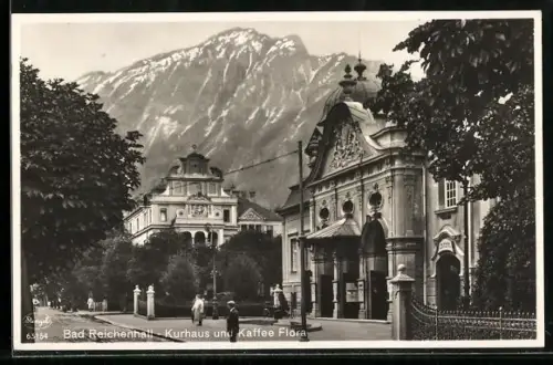 AK Bad Reichenhall, Kurhaus und Kaffee Flora