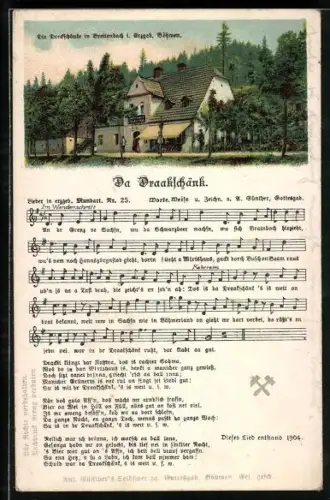 Lied-AK Anton Günther Nr. 25: Lieder in erzgeb. Mundart, Da Draakschenk
