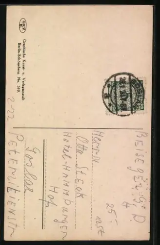 AK Junge Frau erhält von ihrem Mann hunderte Briefe