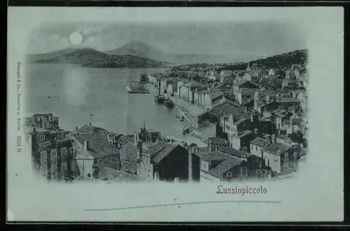 Mondschein-AK Lussinpiccolo, Panorama