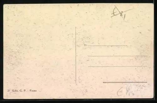 AK Fiume, Ponte di Confine sull`Eneo che divide l`Italia dalla Jugoslavia