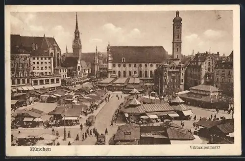 AK München, Partie am Viktualienmarkt