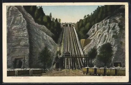 AK Kalkberge, Ehemaliger Aufzug