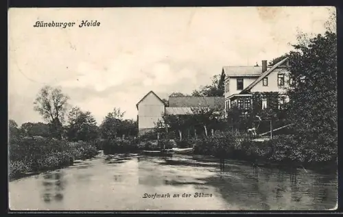 AK Dorfmark an der Böhme, Lüneburger Heide, Böhmepartie