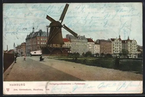 AK Hamburg-St.Pauli, Heiligengeistmühle, Feldstrasse