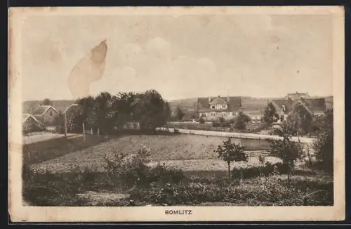 AK Bomlitz, Ortspartie mit Strasse