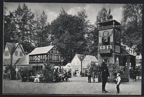 AK Berlin-Niederschönhausen, Schäfer`s Märchenstadt Liliput, Luna-Park