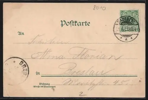 Lithographie Dresden, Altmarkt mit Marktständen