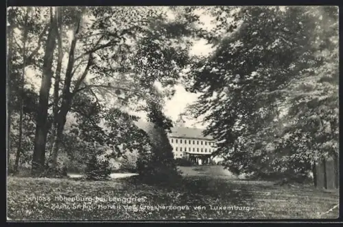 AK Lenggries /Obb., Schloss Hohenburg Sr. Kgl. Hoheit des Grossherzoges von Luxemburg