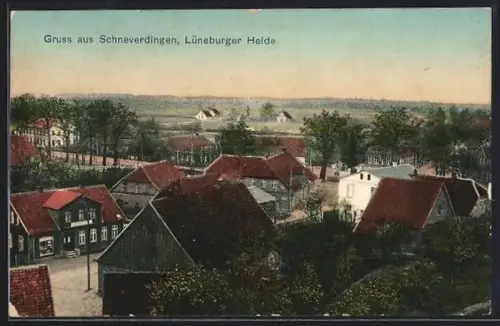 AK Schneverdingen /Lüneburger Heide, Strassenpartie mit Gasthaus