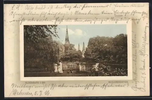 AK Oldenburg i. Gr., Schlossgarten