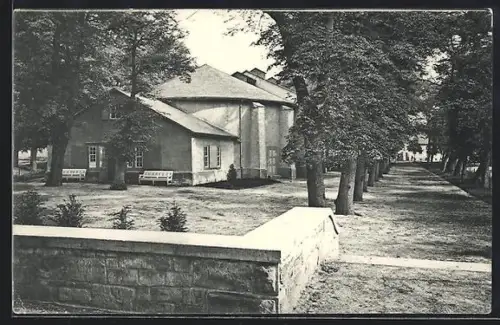 AK Bad Lauchstädt, Goethe-Theater und Parkanlage