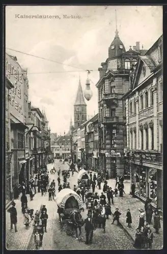 AK Kaiserslautern, wildes Treiben in der Marktstrasse