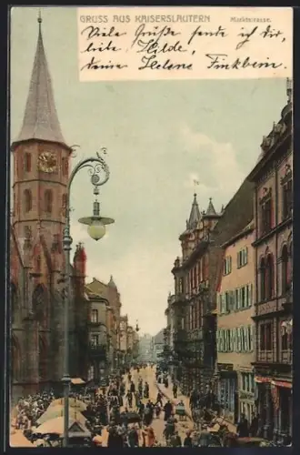 AK Kaiserslautern, Partie in der Marktstrasse an der Kirche