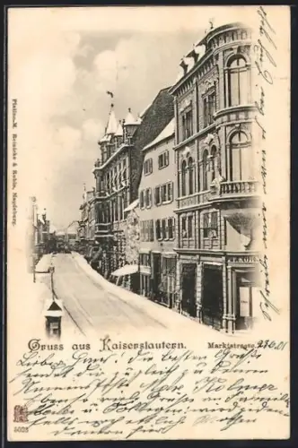 AK Kaiserslautern, Marktstrasse mit Geschäften