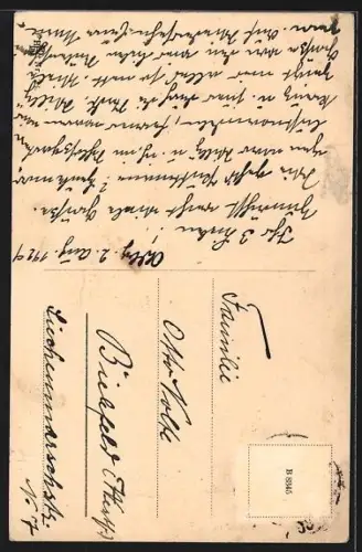 AK Oldenburg / O., Gertruden Kapelle u. Friedhofslinde, Lied O ewich is so lank!