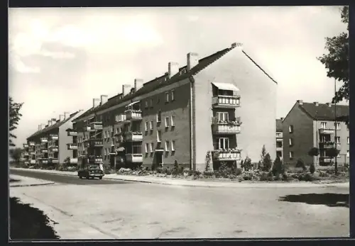 AK Mahlow, Strassenpartie an den Neubauten