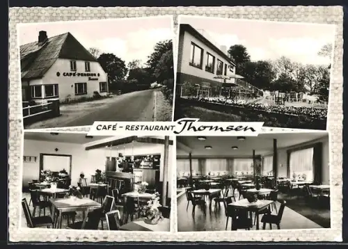 AK Süderstapel a. d. Eider, Cafe-Pension Thomsen, Innenansichten