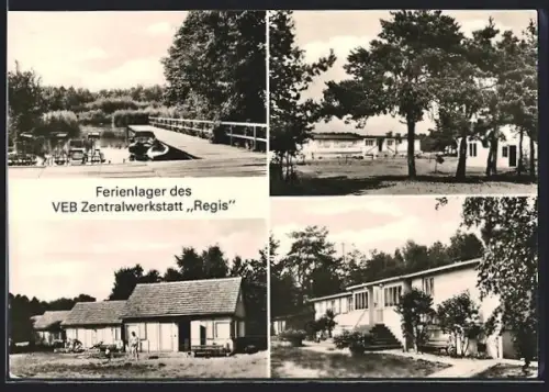 AK Blossin /Königs Wusterhausen, Ferienlager des VEB Zentralwerkstatt Regis
