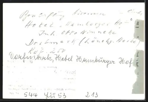 AK Dorfmark, Hotel Hamburger Hof