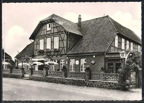 AK Dorfmark /Lüneburger Heide, Gasthaus Zu den drei Linden