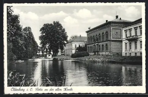 AK Oldenburg i. O., Partie an der alten Hunte