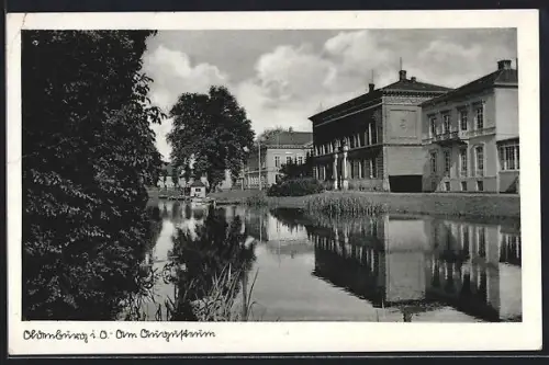AK Oldenburg i. O., Partie an der Elisabethstrasse mit Augusteum