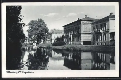 AK Oldenburg i. O., Partie an der Elisabethstrasse mit Augusteum