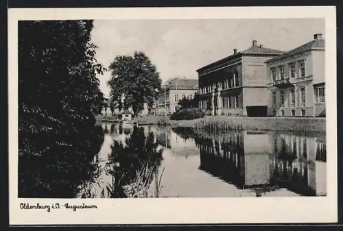 AK Oldenburg i. O., Partie an der Elisabethstrasse mit Augusteum