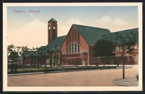 AK Oldenburg / O., Bahnhof