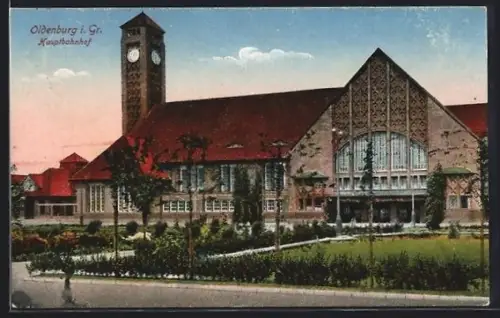 AK Oldenburg i. Gr., Hauptbahnhof