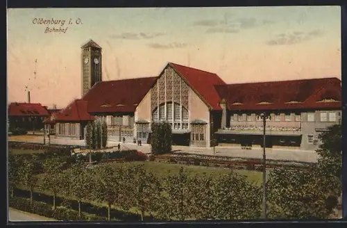 AK Oldenburg i. O., Bahnhof