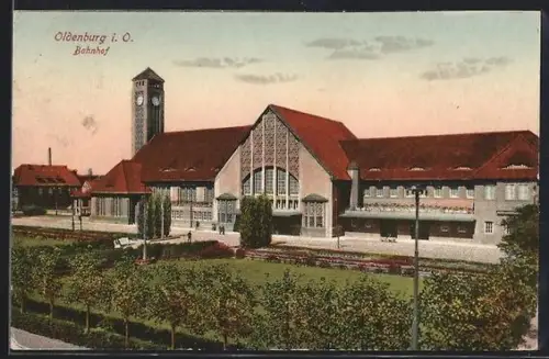 AK Oldenburg i. O., Bahnhof