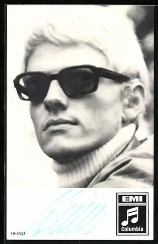 AK Musiker Heino im Porträt, Autograph