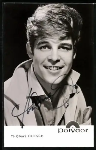 AK Musiker Thomas Fritsch im Porträt, Autograph