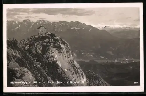 AK Brünnsteinhaus, Berghütte der A. V. Sektion Rosenheim auf dem Brünnsteingipfel