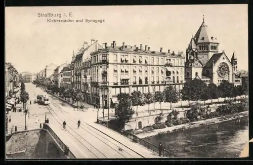 AK Strassburg, Kleberstaden und Synagoge