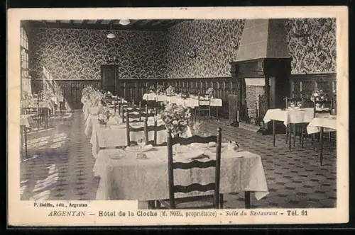 AK Argentan, Hotel de la Cloche, Salle du Restaurant