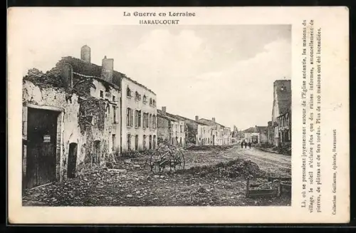 AK Haraucourt, La Guerre en Lorraine
