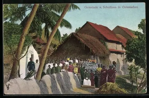 AK Ootamadam, Gemeinde und Schulhaus