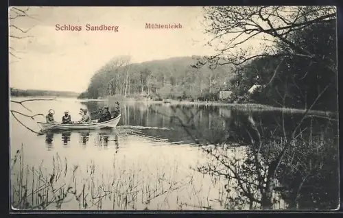 AK Sandberg, Mühlenteich vom Schloss Sandberg