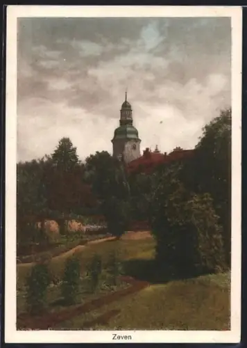 AK Zeven, Kirche und Parkanlage