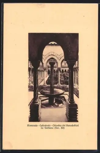 AK Monreale, Cattedrale, Chiostro dei Benedettini, La Fontana