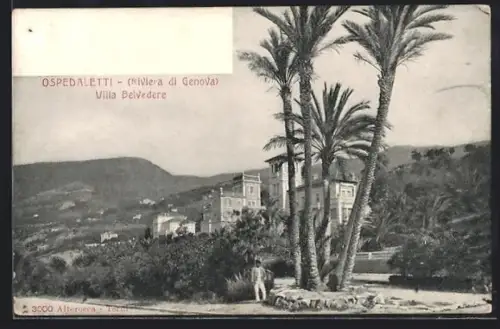 AK Ospedaletti /Riviera di Genova, Villa Belvedere