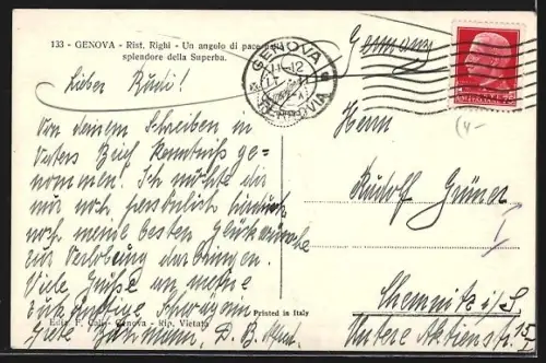 AK Genova, Ristorante Righi