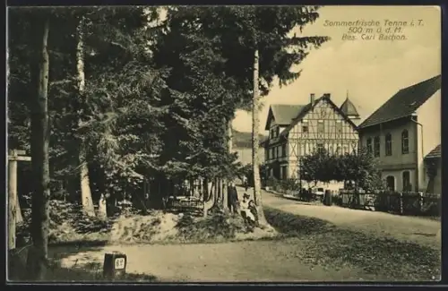 AK Tenne i. T., Gasthaus Bes. Carl Bachon