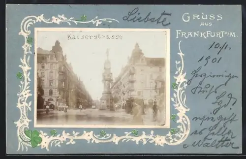 Präge-AK Frankfurt a. M., Kaiserstrasse